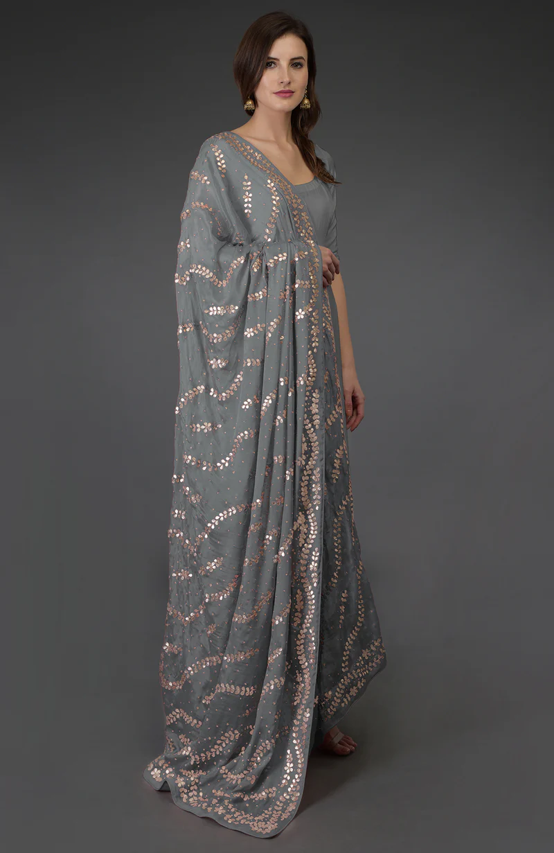 Zari Embroidered Dupatta in Abdu Rahiman Nagar