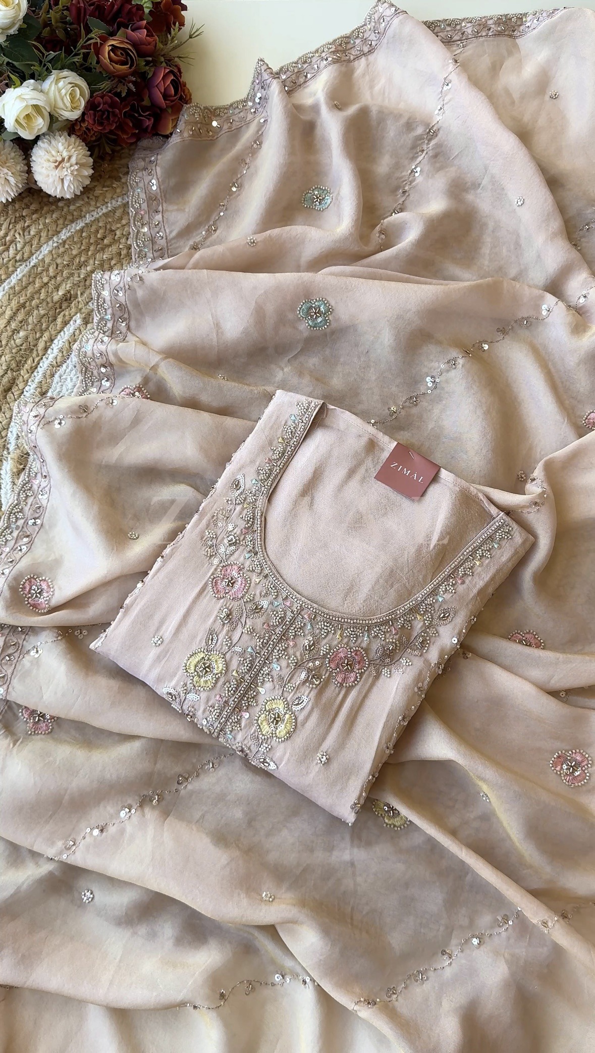 Organza Unstitched Suits in Abdu Rahiman Nagar