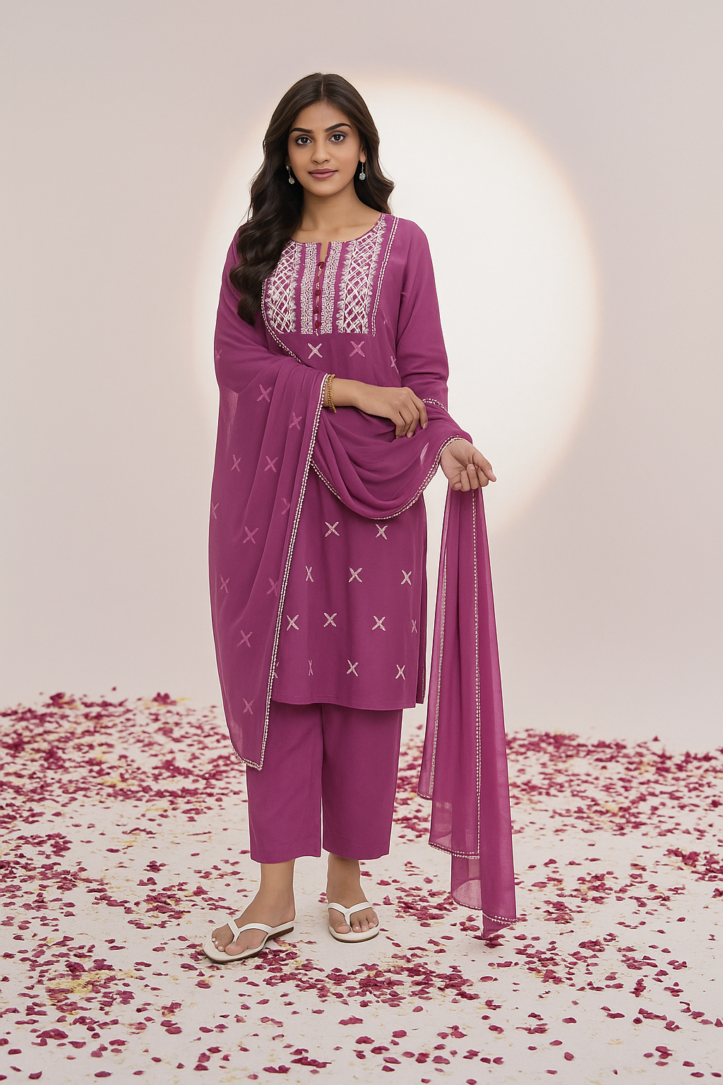 Zari Embroidered Kurti in Abdu Rahiman Nagar