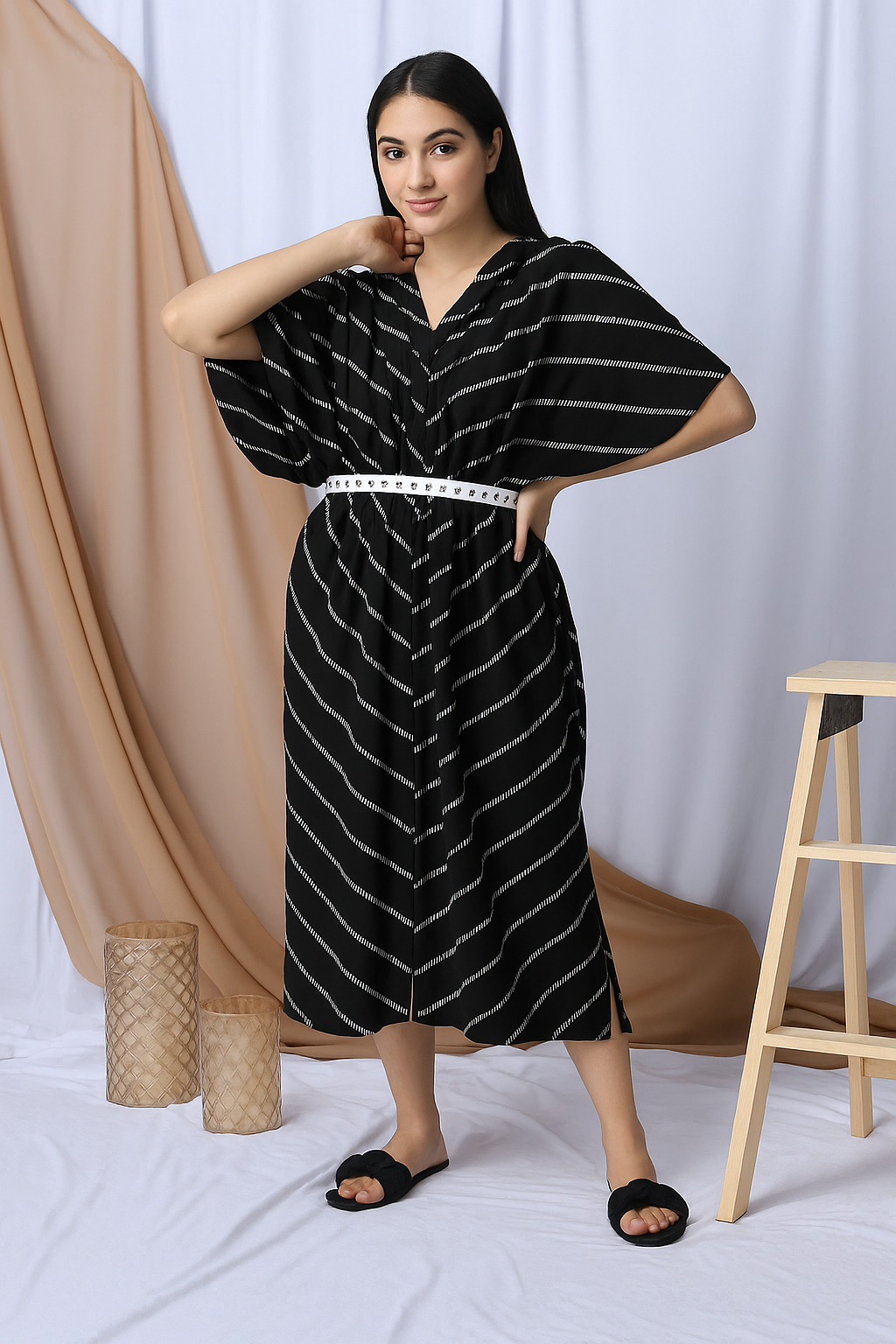 Belted Kaftan Kurti in Abdu Rahiman Nagar