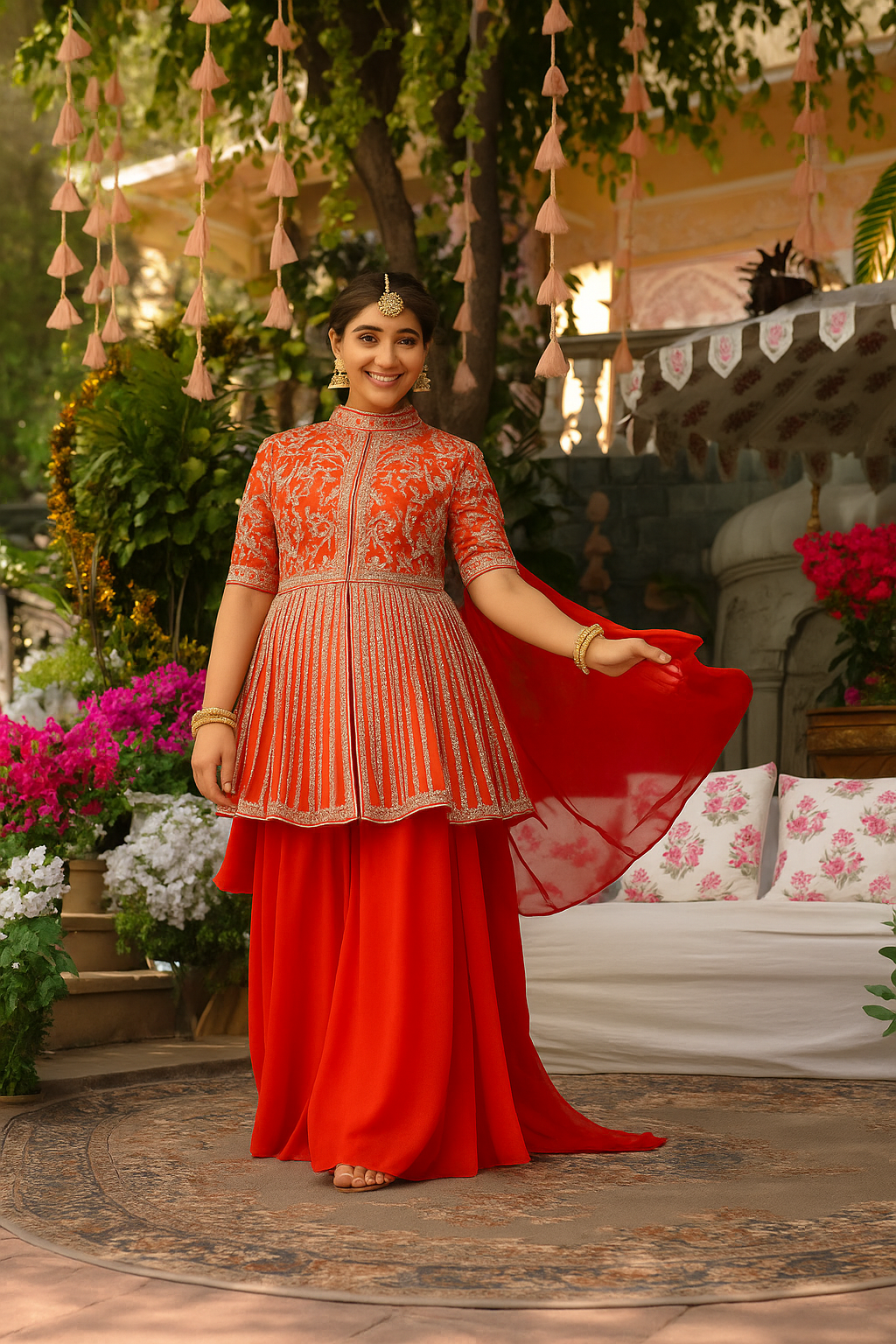 Peplum Kurti With Palazzo in Abdu Rahiman Nagar