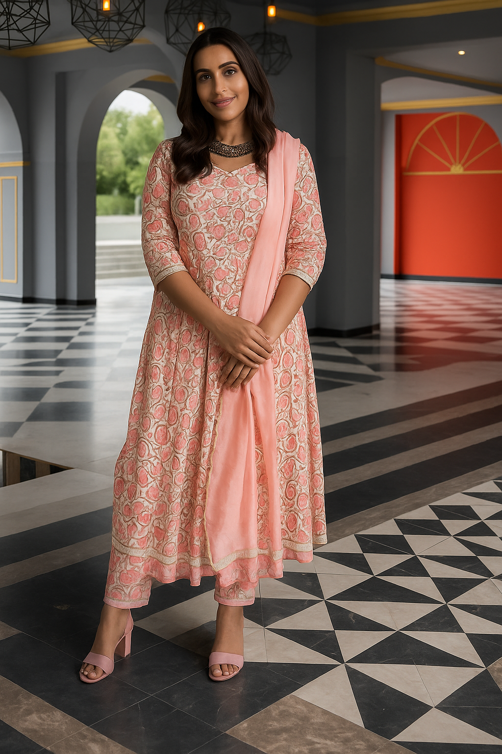 Flared A-line Kurti in Abdu Rahiman Nagar