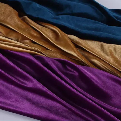 Foil Worked Micro Velvet 9000 Fabric in Abdu Rahiman Nagar
