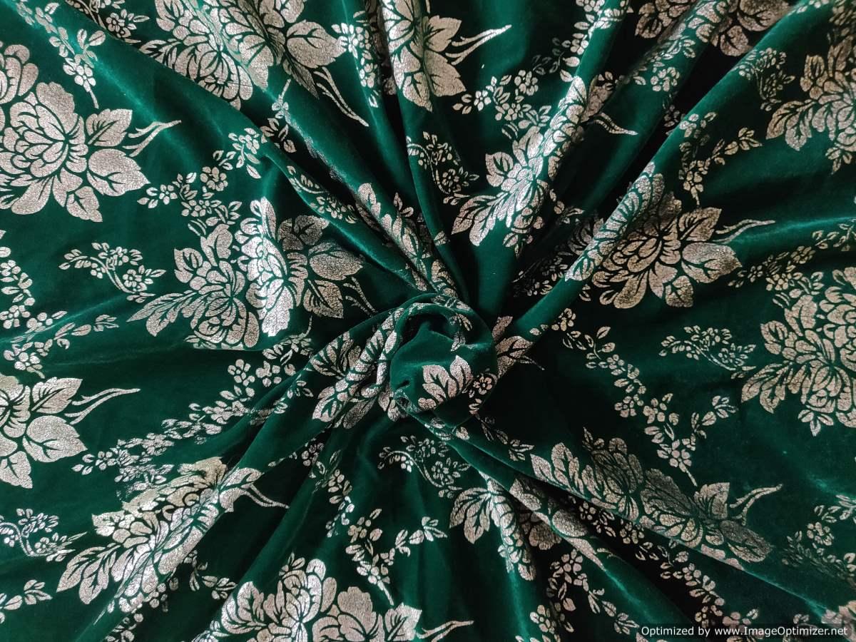 Printed Velvet Fabric in Abdu Rahiman Nagar