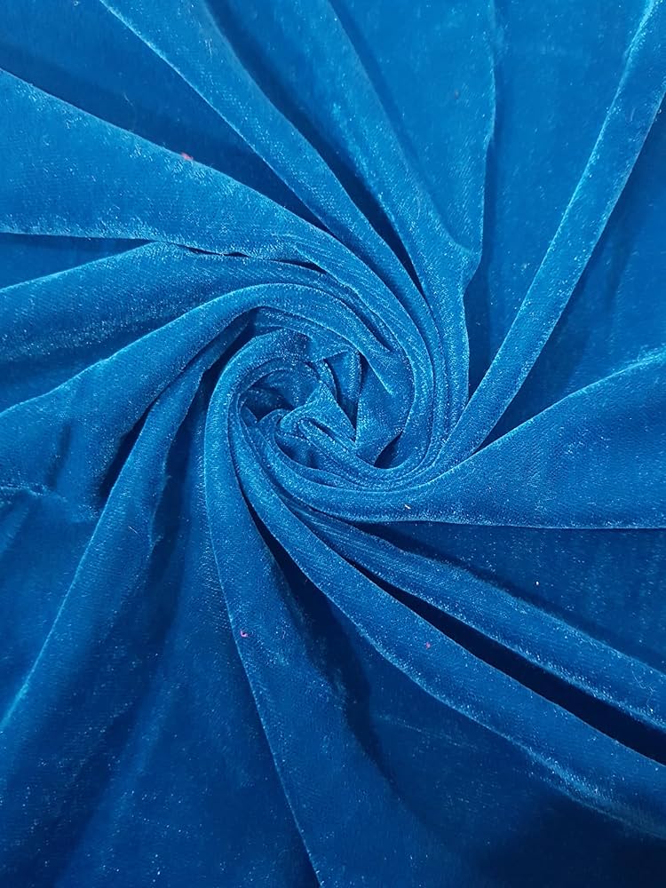 Light Navy Blue Velvet 9000 Fabric in Abdu Rahiman Nagar