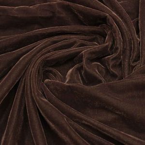 Single Tone Coffee Micro Velvet 9000 Fabric in Abdu Rahiman Nagar