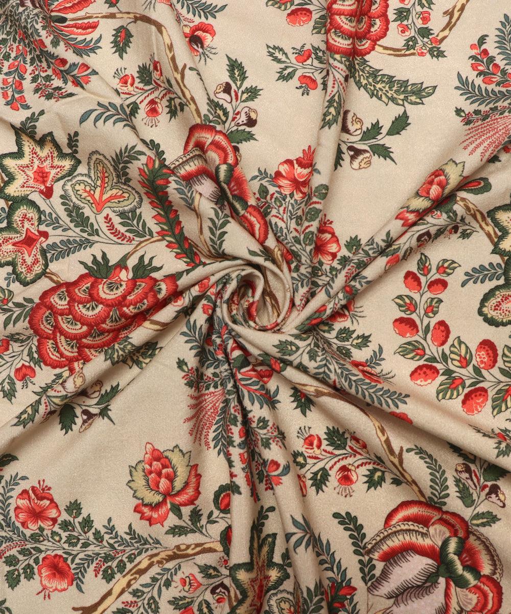 Digital Flowery Printed Velvet Fabric in Abdu Rahiman Nagar