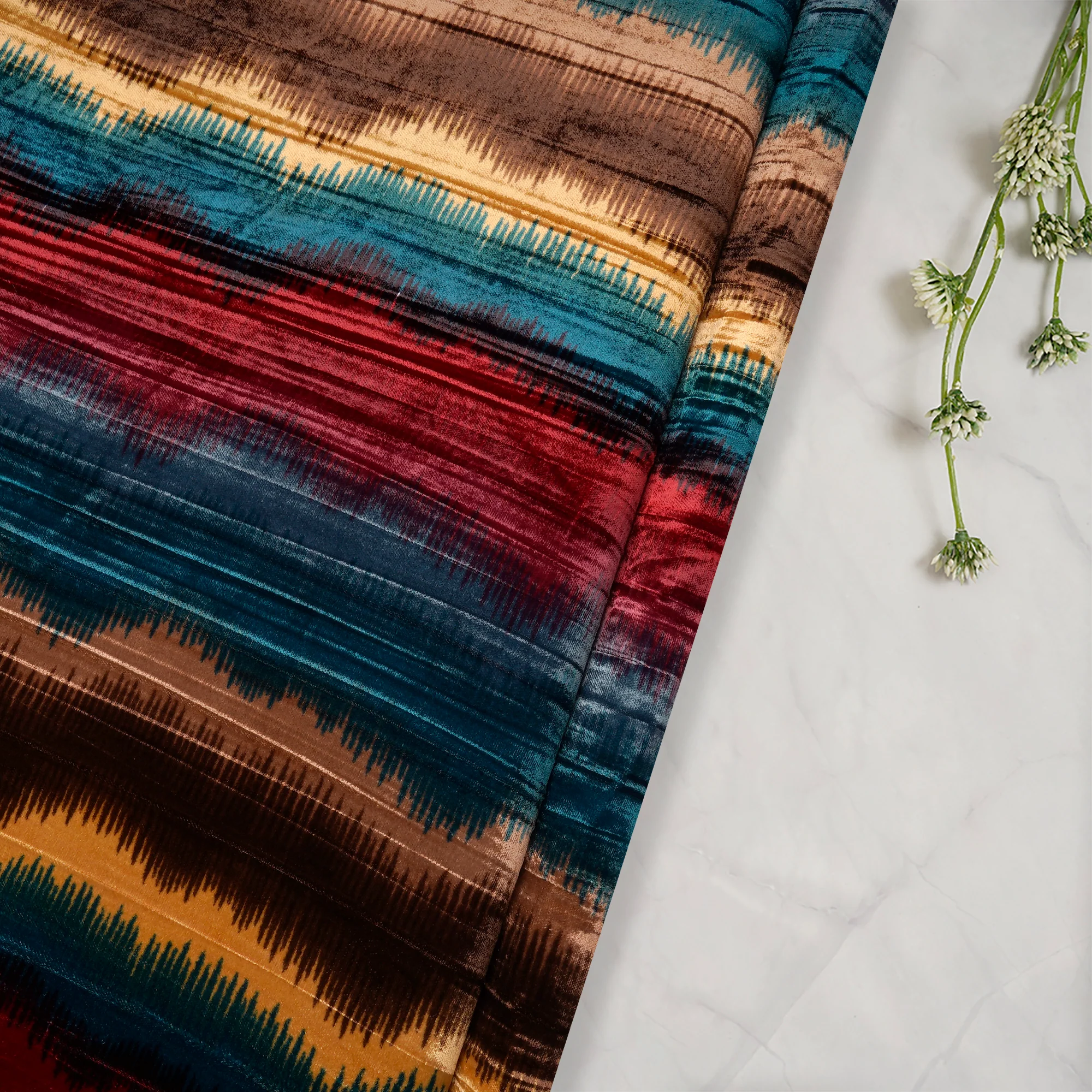 Color and Pattern Velvet in Abdu Rahiman Nagar