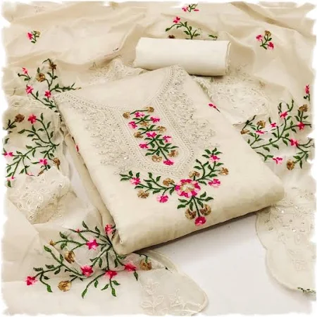 Cotton Unstitched Suit in Surat