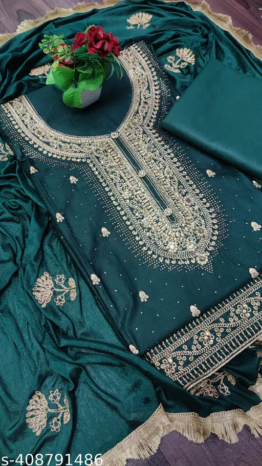 Lawn Cotton Unstitched Suit in Surat