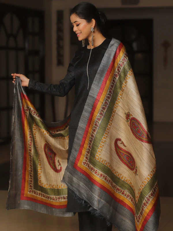Tussar Silk Dupatta in Surat