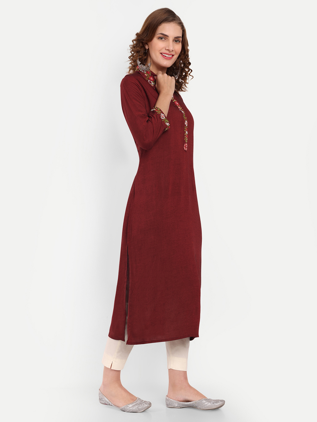 Mallika Lavender Roman Silk Kurta Fabric
