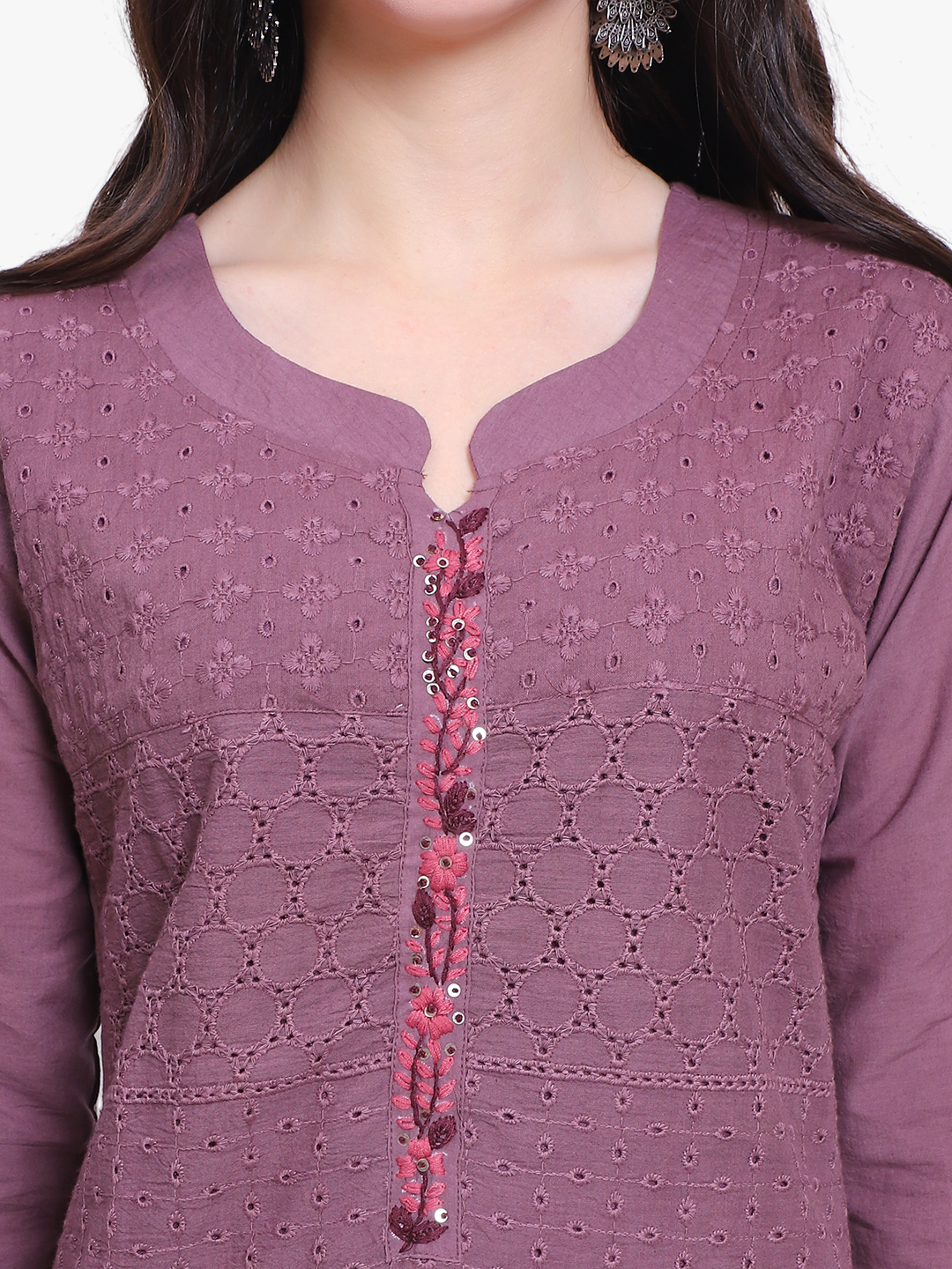 Vaidehi Cotton Chikankari Kurta Fabric