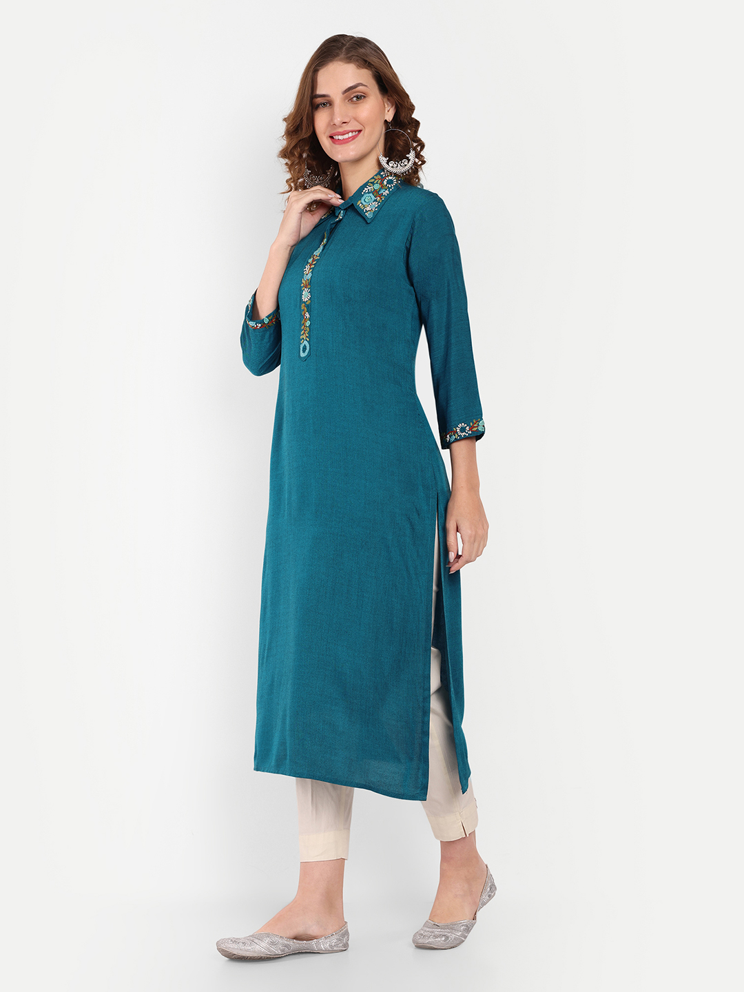 Mallika Cotton Chikankari Kurta Fabric