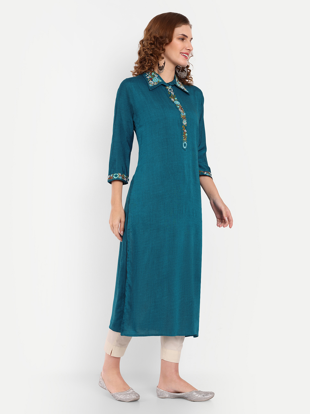 Mallika Cotton Chikankari Kurta Fabric