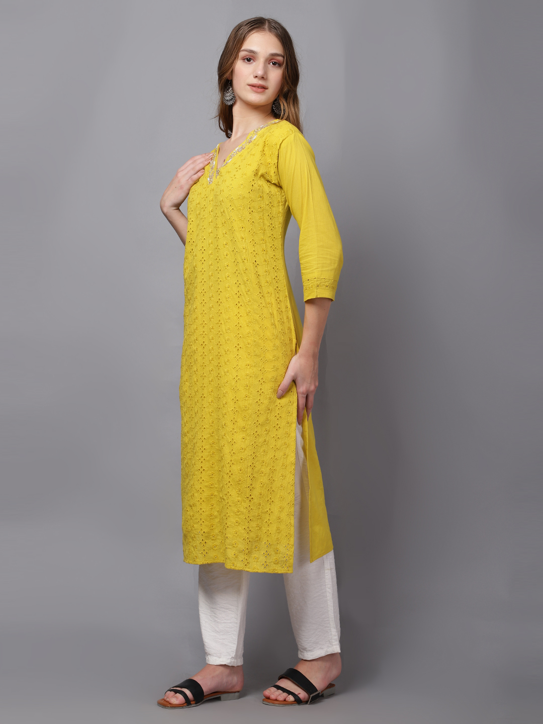 Siya Ethnic Straight-Cut Kurti