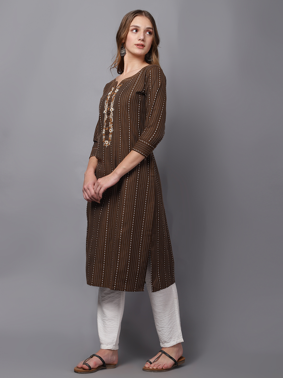 Siya Ethnic Straight-Cut Kurti