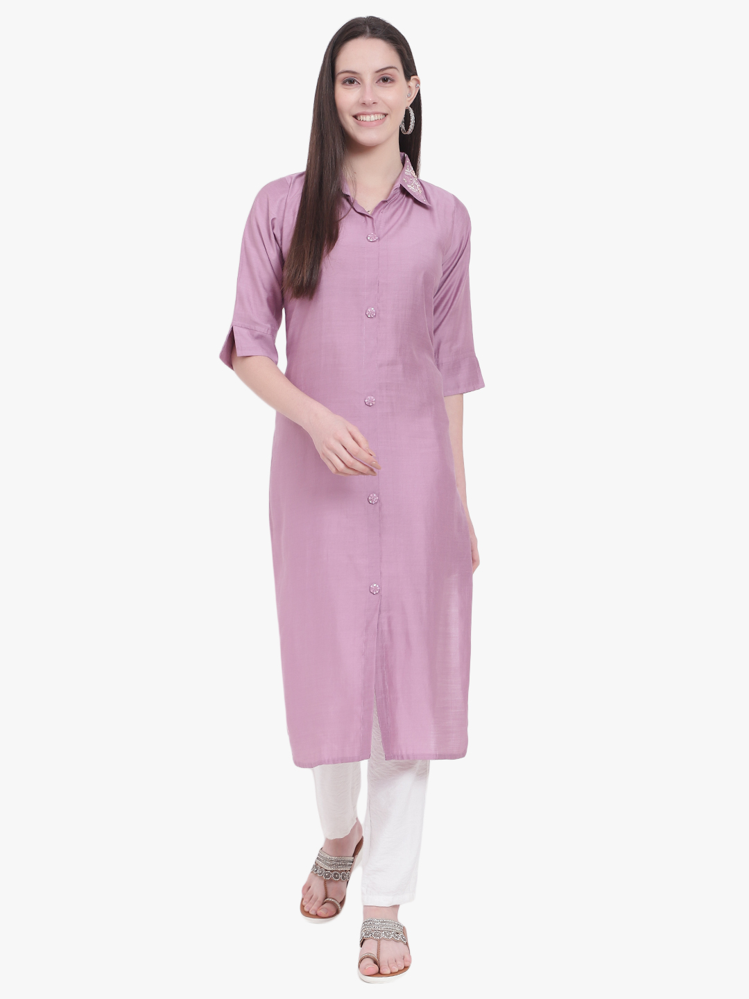 Siya Heritage Thread Work Straight Kurti