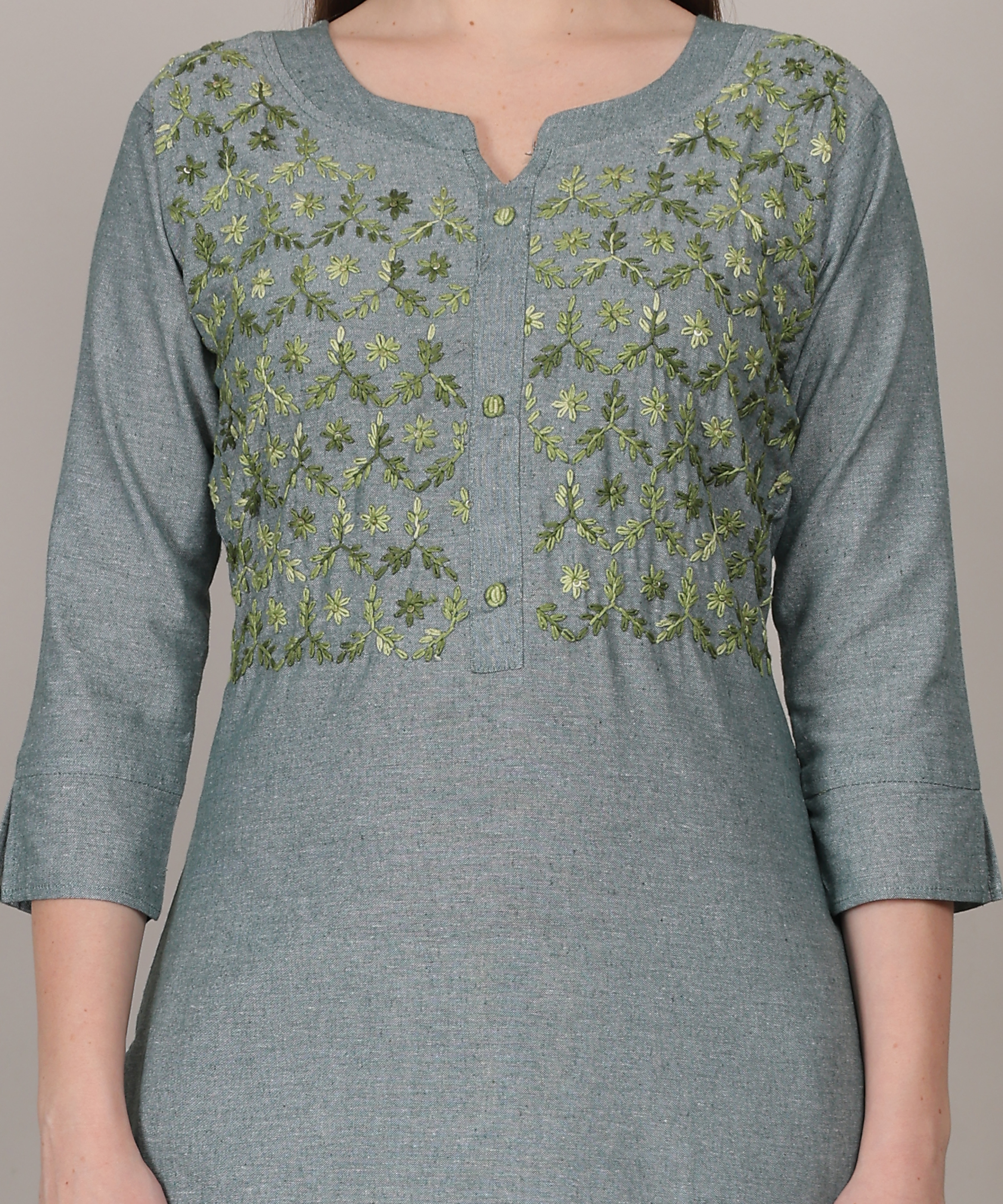 Siya Timeless Embroidery Straight Kurti