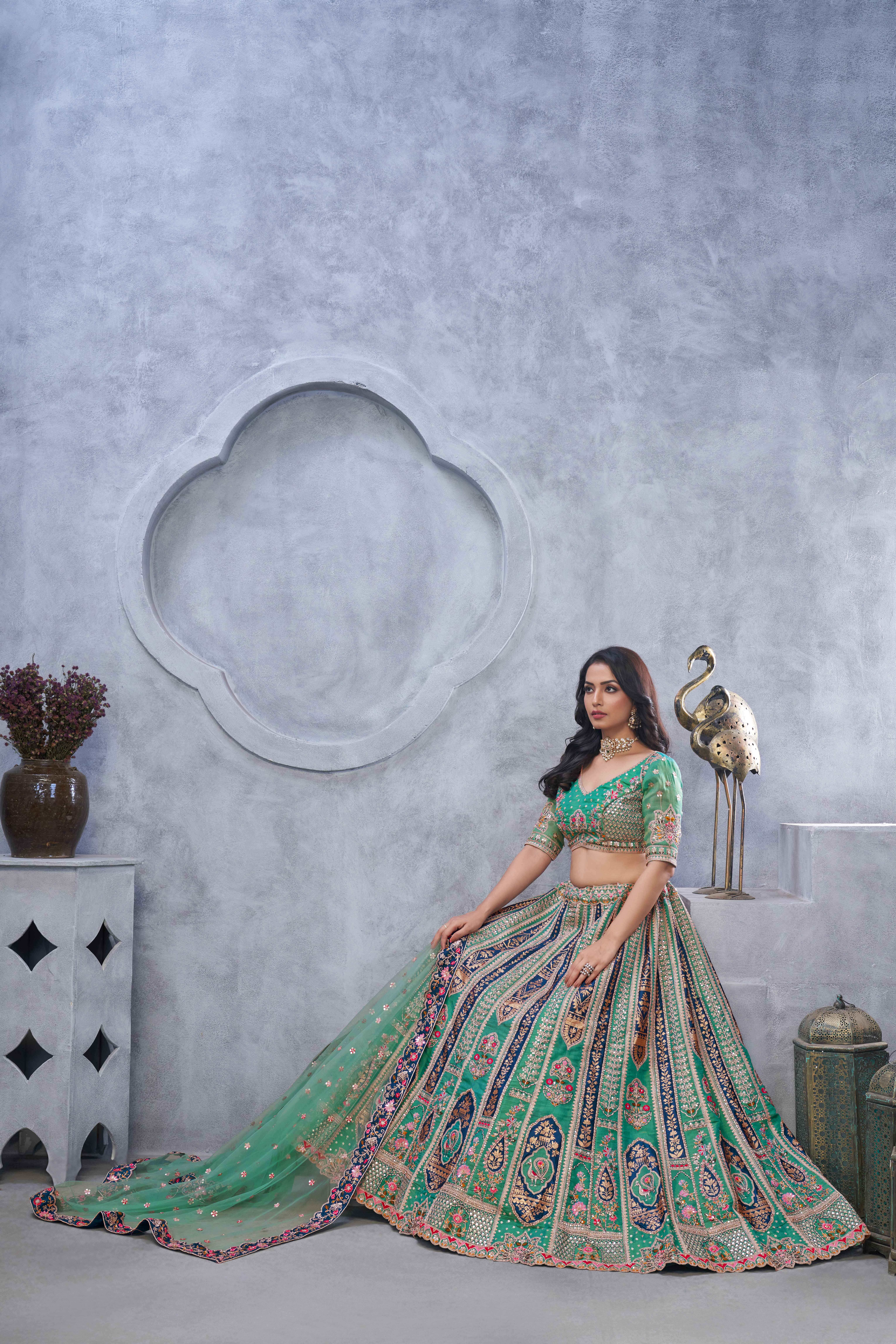 Eterna Heritage Embroidered Lehenga