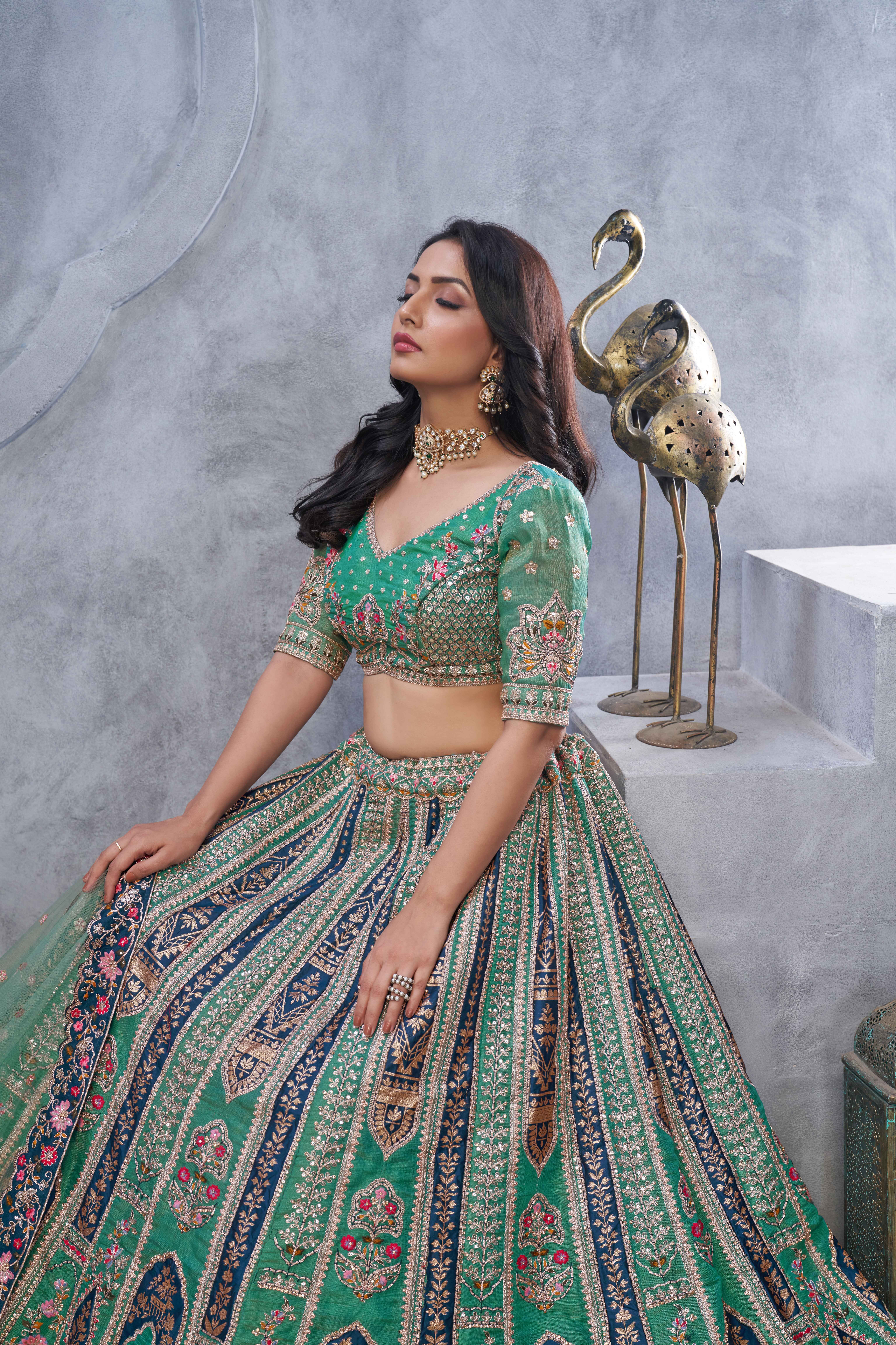 Eterna Heritage Embroidered Lehenga