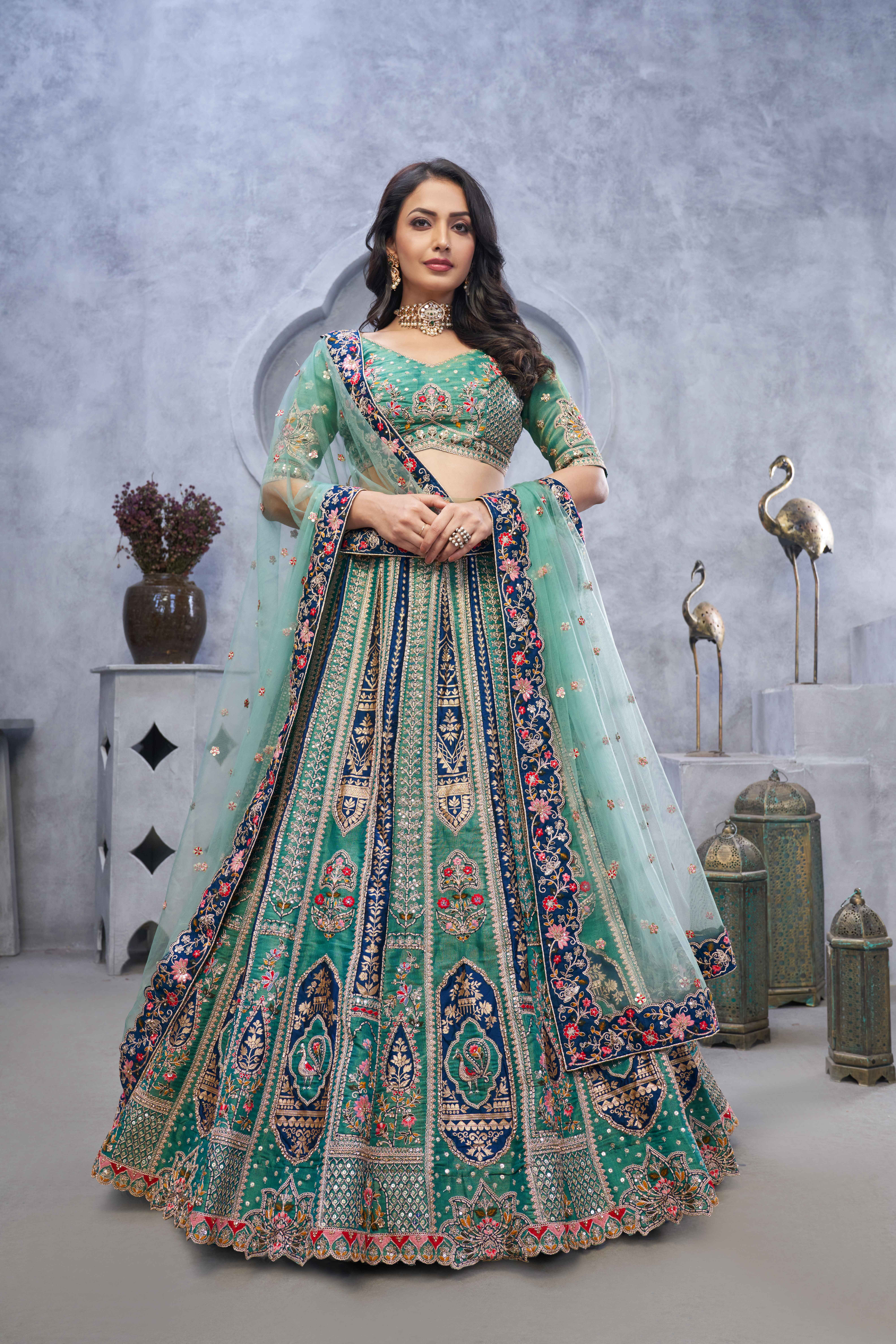 Eterna Heritage Embroidered Lehenga