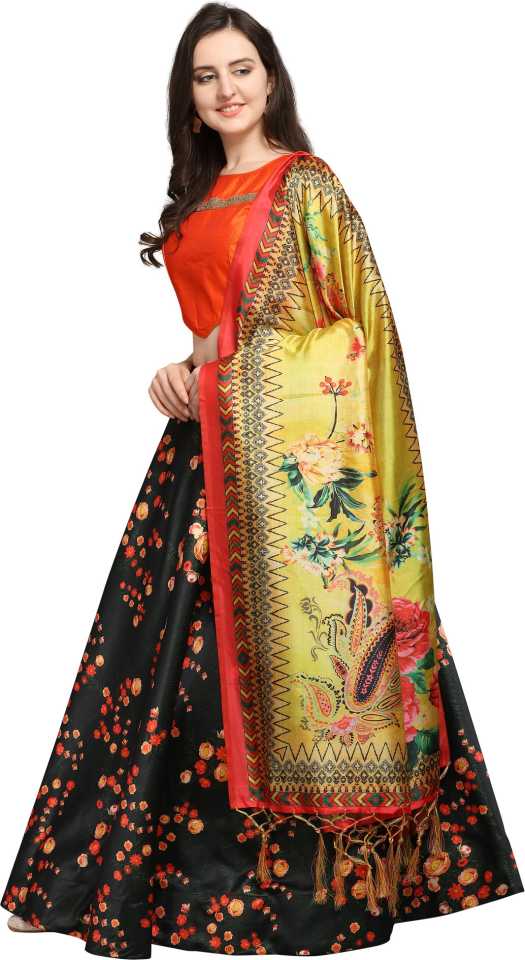 Rang Rasiya Designer Satin Silk Blend Lehenga with Silk Blouse in Multi color