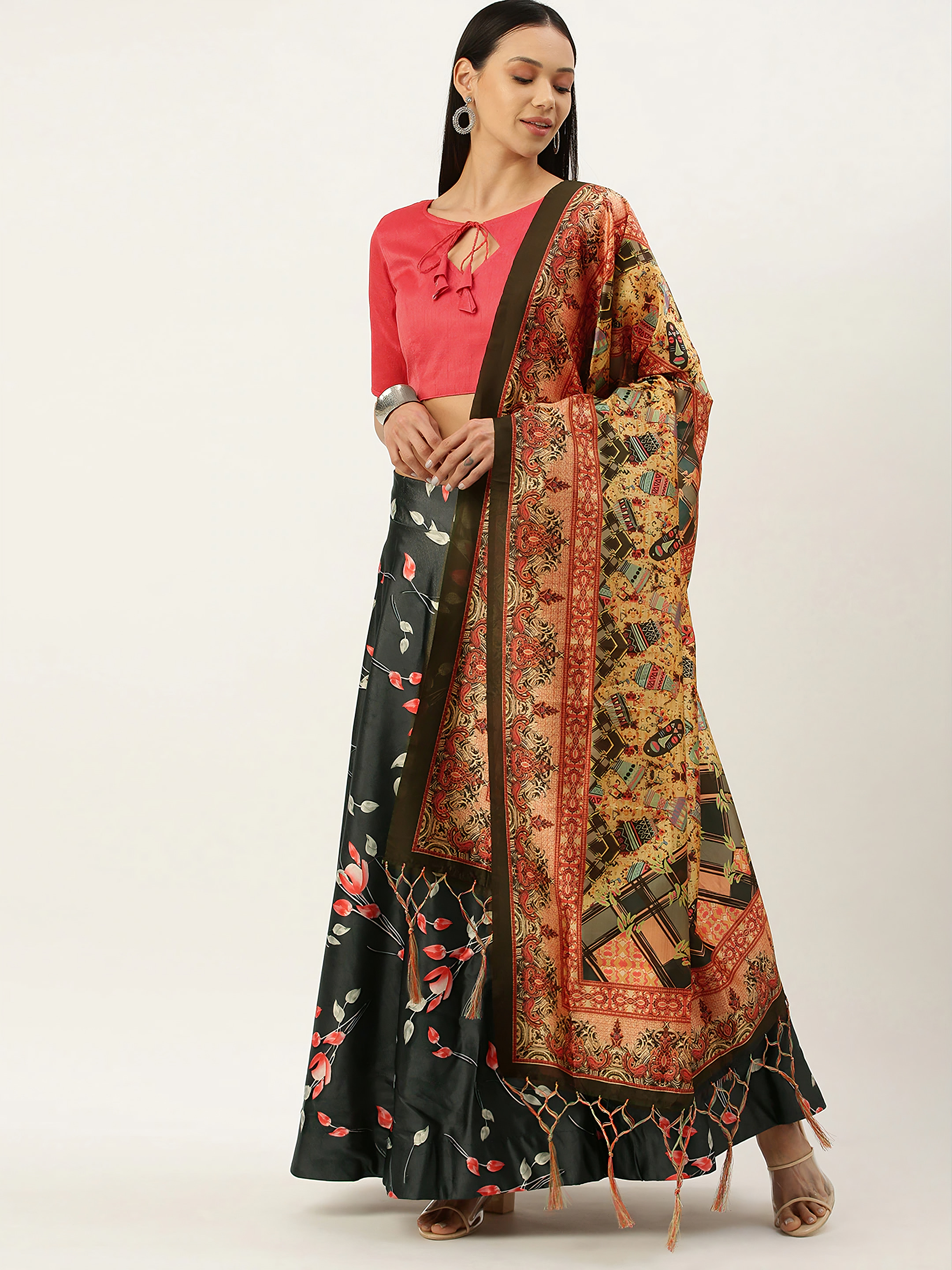 Rang Rasiya Designer Satin Silk Blend Lehenga with Silk Blouse in Multi color