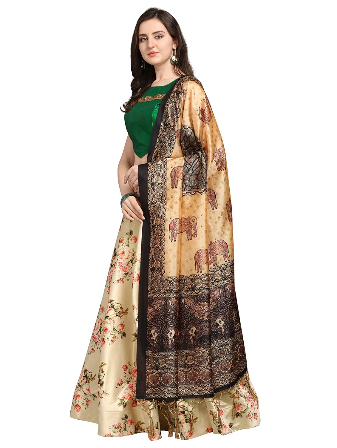 Rang Rasiya Designer Satin Silk Blend Lehenga with Silk Blouse in Multi color