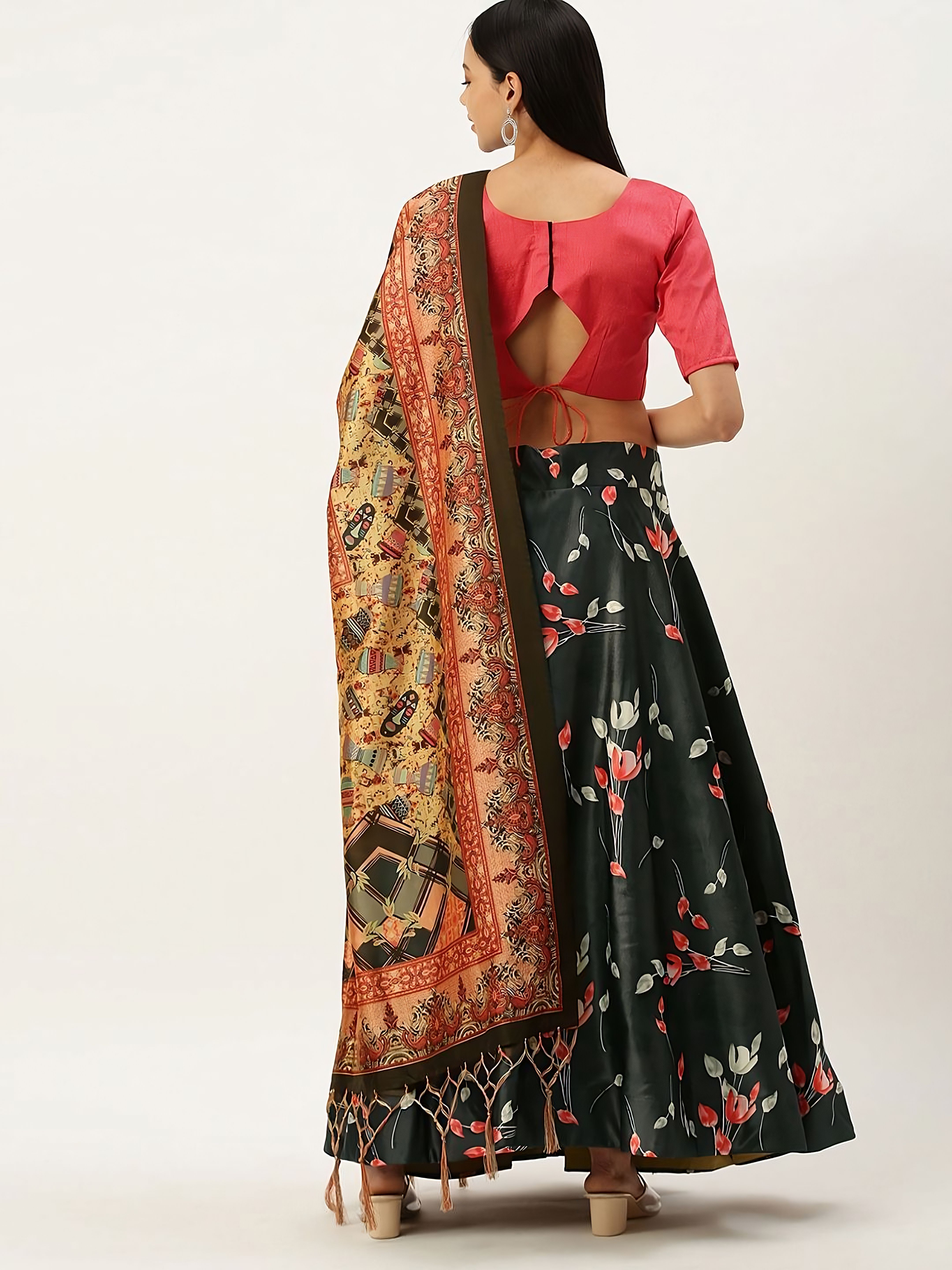 Rang Rasiya Designer Satin Silk Blend Lehenga with Silk Blouse in Multi color