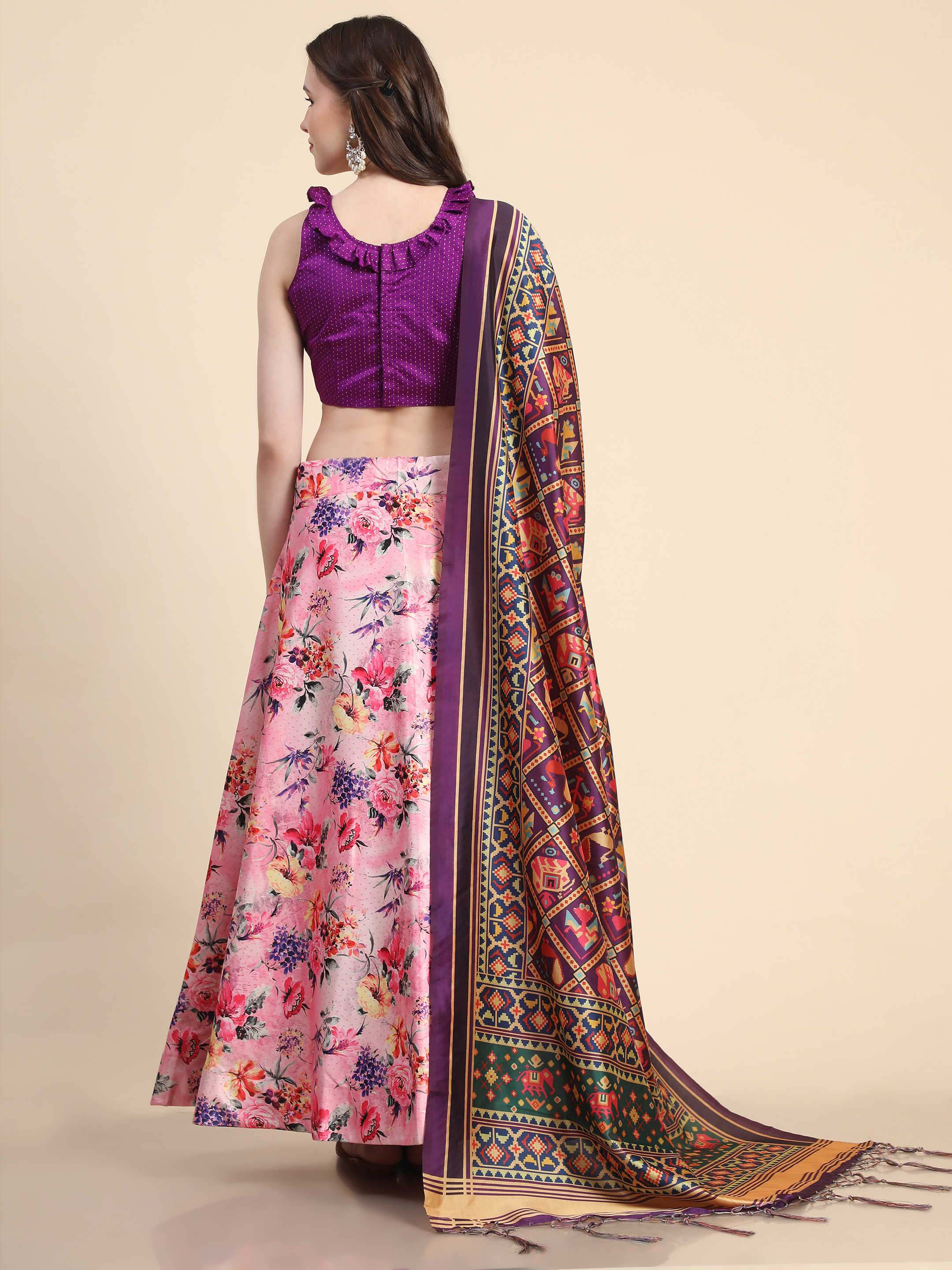 Rang Rasiya Designer Satin Silk Blend Purple Lehenga