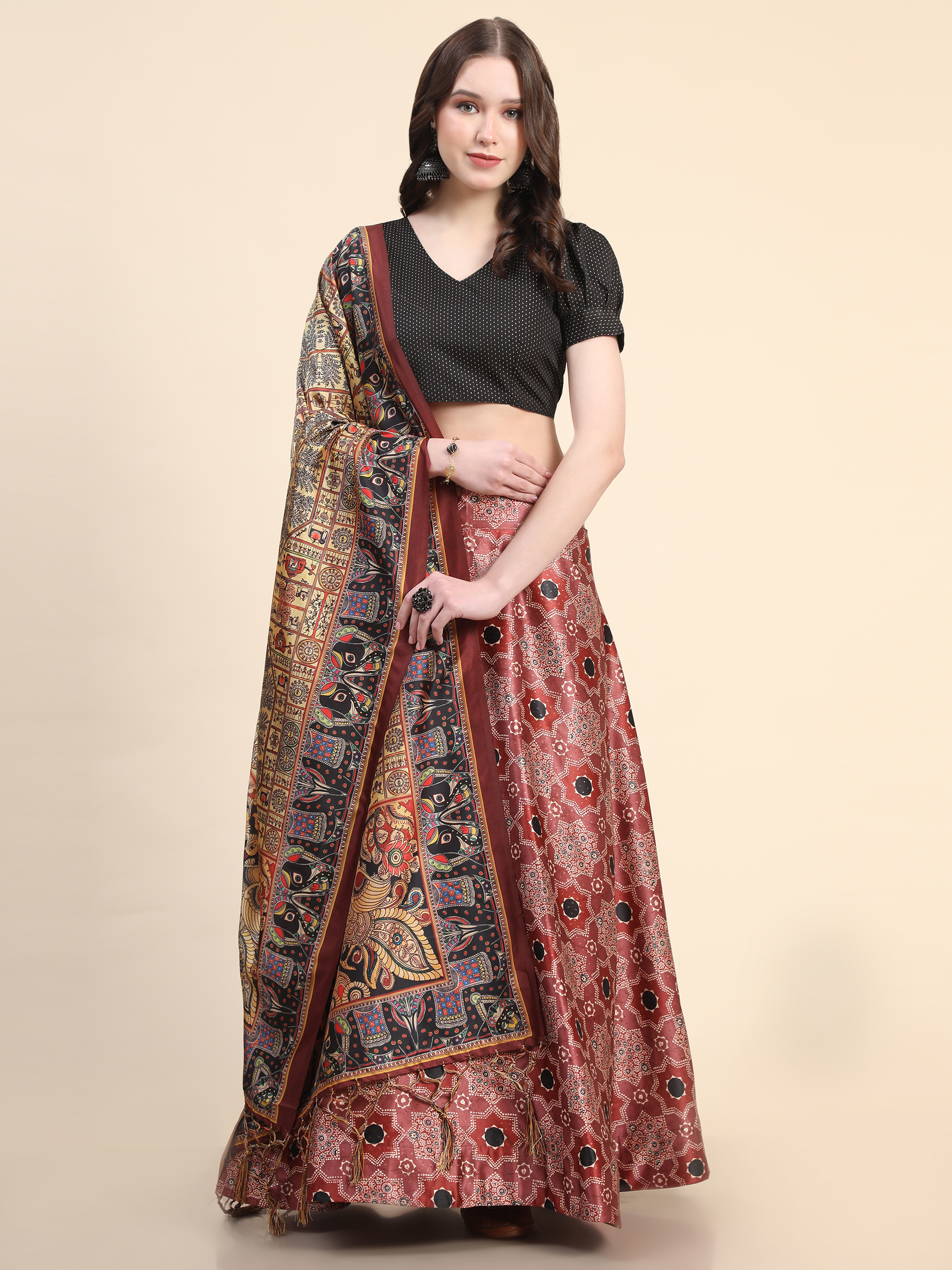 Rang Rasiya Designer Satin Silk Blend Purple Lehenga