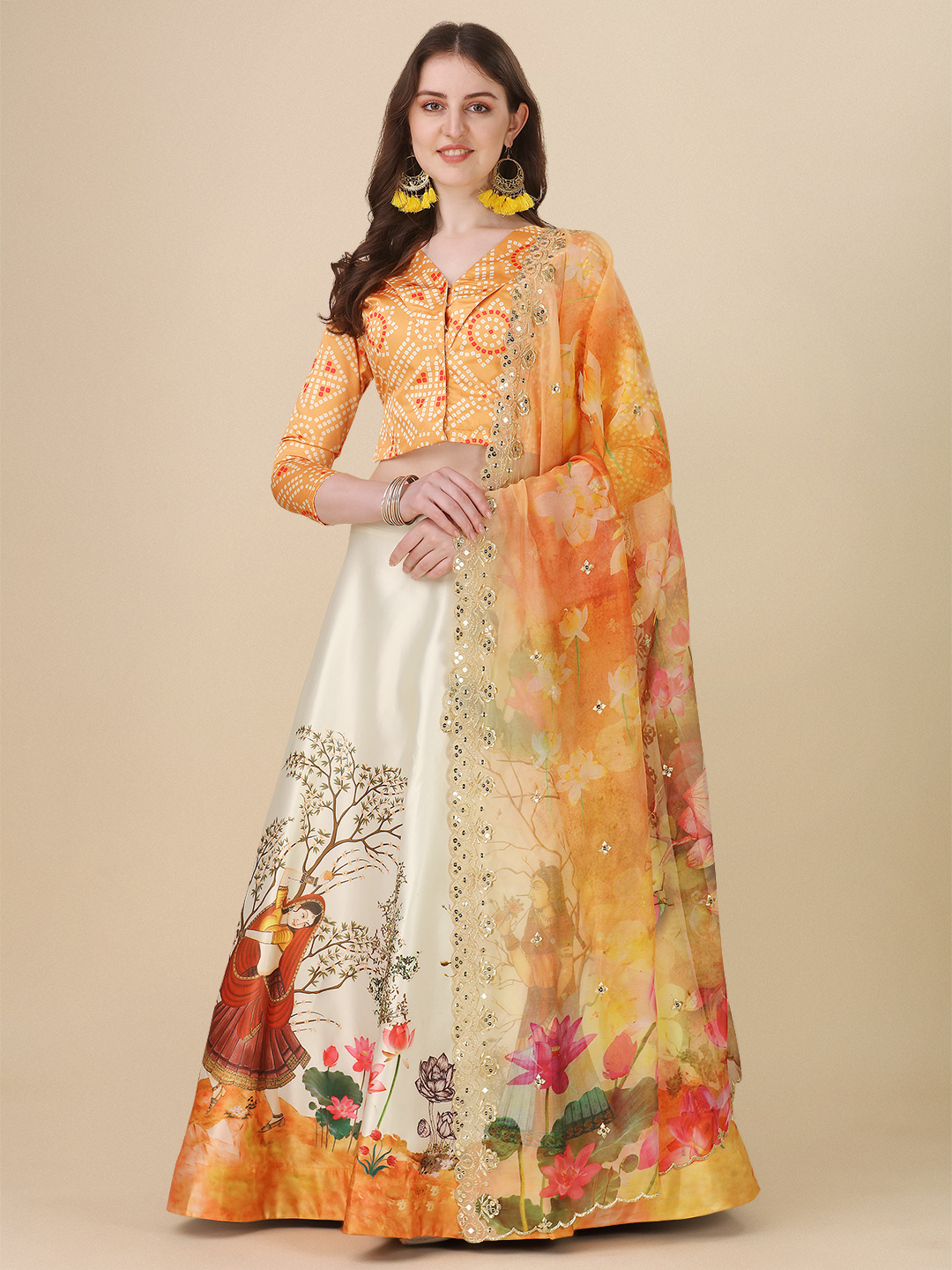 Rang Rasiya Pattern Designer Satin Silk Blend Red Lehenga