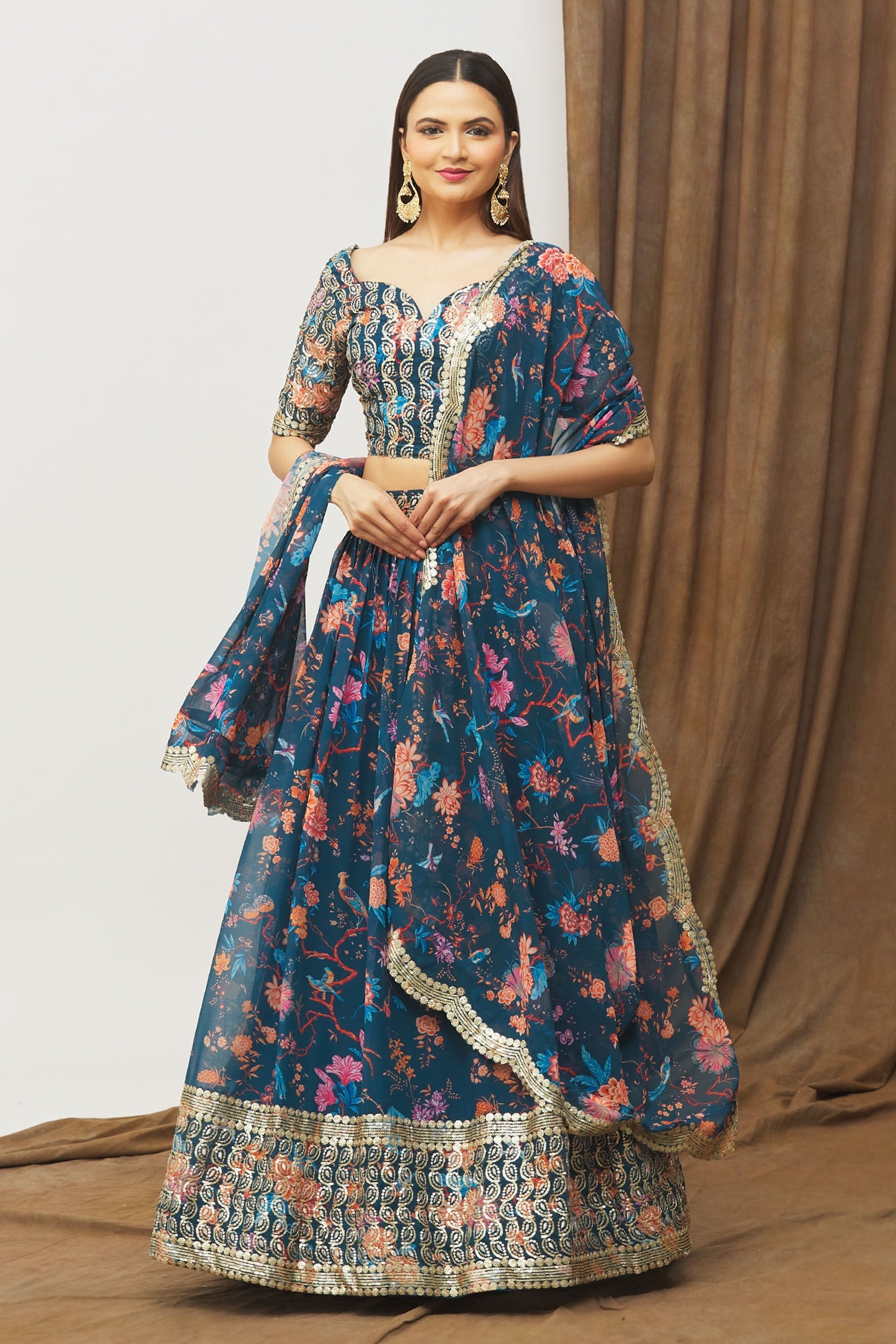 Romantic Hues Sky Color Lehenga