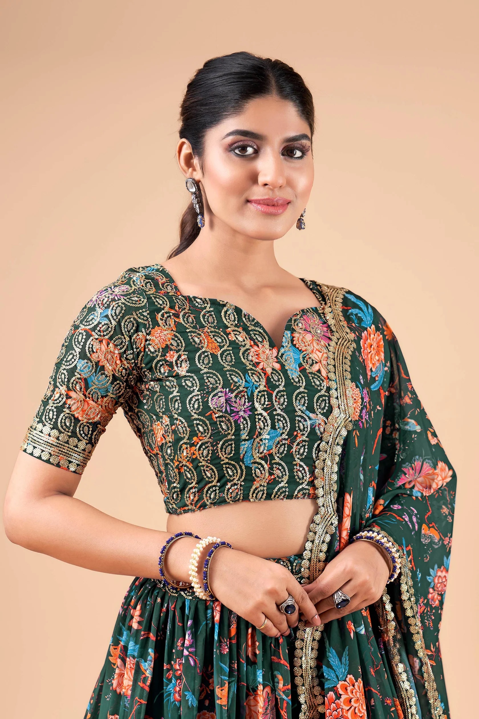 Romantic Hues Sky Color Lehenga